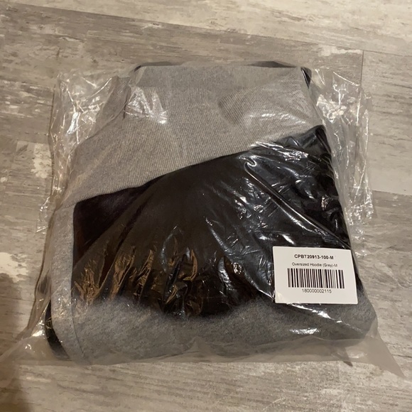 CLUB PARADISE Oversized Hoodie Grey Medium - Picture 3 of 3